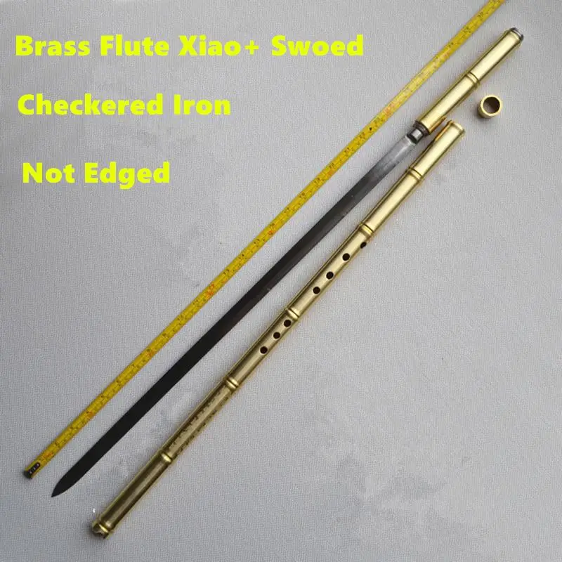 Metal Flute Xiao + Sword G Key Tai Chi Bodybuilding Sword Flauta