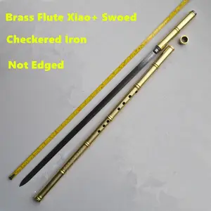 Metal Flute Xiao + Sword G Key Tai Chi Bodybuilding Sword Flauta Martial Arts Sword Flute Transverse Flute Self-defense Weapon Metal Flute Xiao + Sword G Key Tai Chi Bodybuilding Sword Flauta Martial Arts Sword Flute Transverse Flute Self-defense Weapon