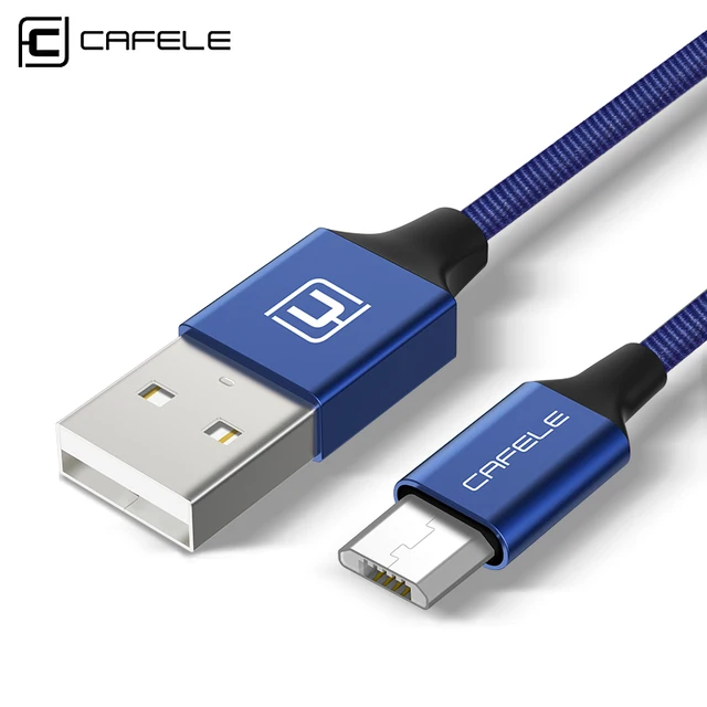 CAFELE нейлоновый Micro USB кабель для samsung Xiaomi huawei usb-кабель для зарядки телефона для Android Micro мобильный телефон мини-кабели