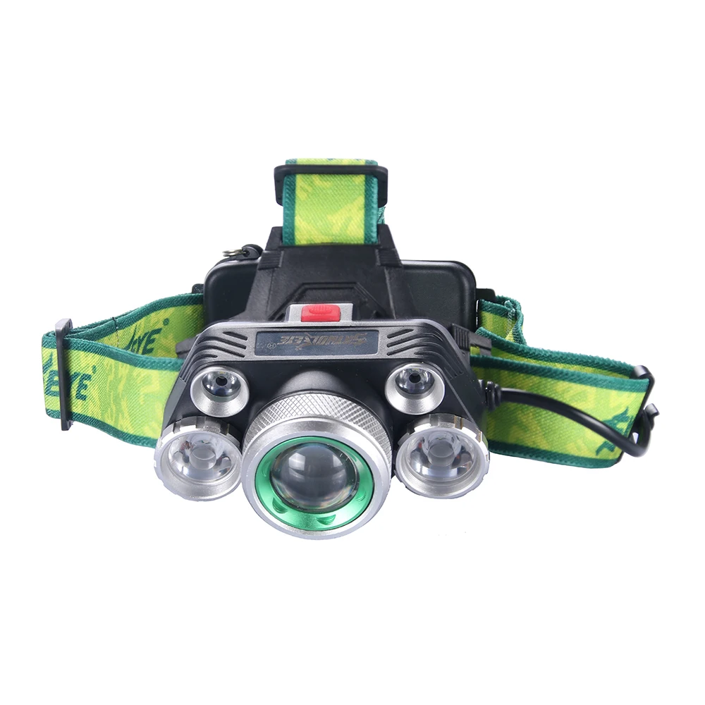 Налобный фонарь XML T6 + 4R5 18650 лм 4 режима|head lamp light|2x18650 batteryheadlight headlamp |