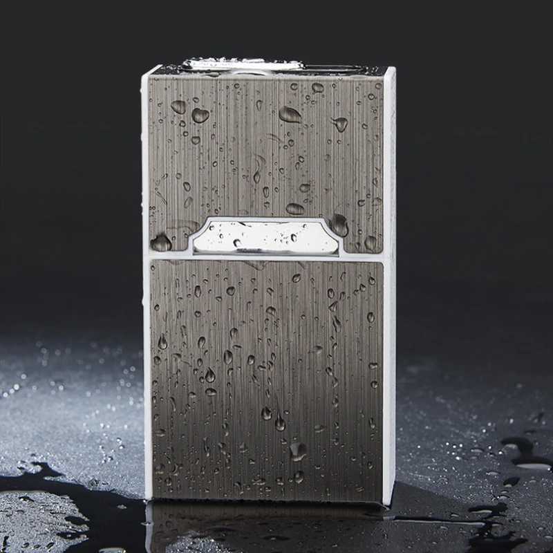 Двухдуговая USB Зажигалка водонепроницаемая 20 шт. коробка для сигарет с табаком