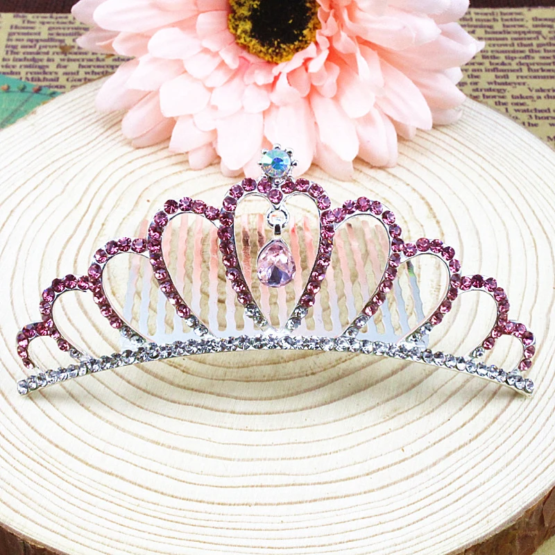 Elegant Wedding Bridal Rhinestone Purple Tiara Crowns Princess Hair elegant-wedding-bridal-rhinestone-purple-tiara-crowns-princess-hair