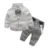 Neonato vestiti abbigliamento per bambini gentleman baby boy grigio a righe shirt + camici moda neonato vestiti neonato