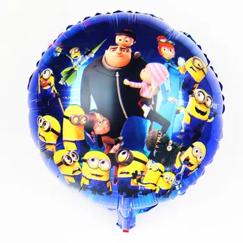 

Lucky 30pcs/lot Despicable Me Foil Balloons 18inch Minions Air Ball Birthday Party Baloon Hot Globos Minion Kids Gift ClassicToy