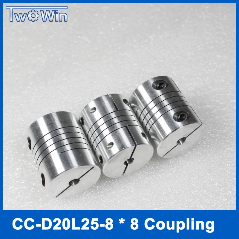 

High Quality 10PCS D25L30 Shaft Coupler CNC Coupler 8*8mm Coupling For CNC Router