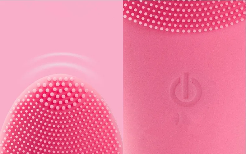 Электрическая звуковая Очищающая очиститель для лица Силиконовый аппарат для очистки кожи очищающее средство для лица Глубокая очистка кожи