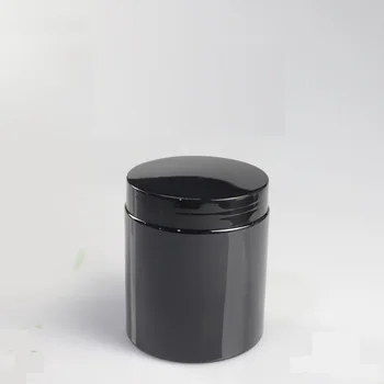 

Empty 250 ML Facial Mask Jar Brilliant Black Plastic Cosmetic Container DIY Hair Mask Jar PET Body Cream Pot 250pcs