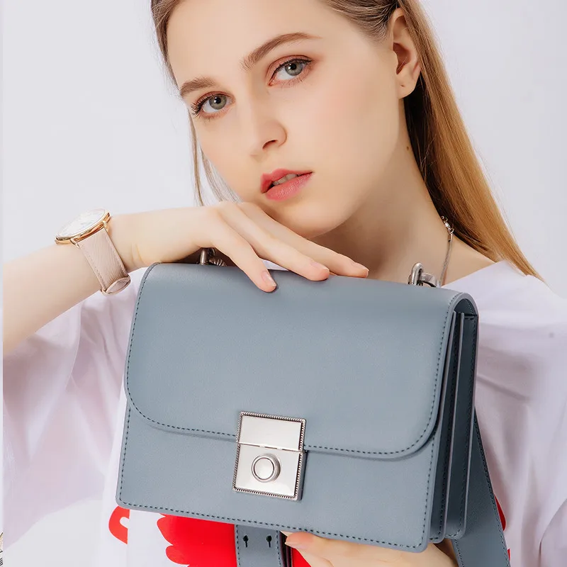 

KZNI Real Leather Shoulder Bag Leather Woman Shoulder Strap Bag for Girl High Quality Purses and Handbags Femmes Sac 9078