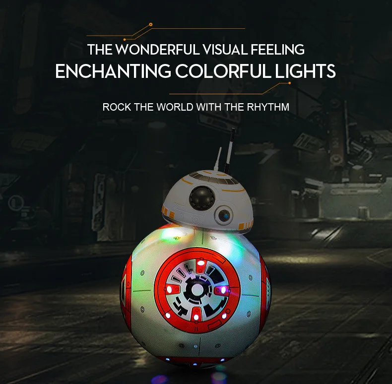 Robot Toys Intelligent Star War Upgrade RC BB8 With Sound Action Figure Gift BB-8 Ball Robot 2.4G Remote Control Toys For Child