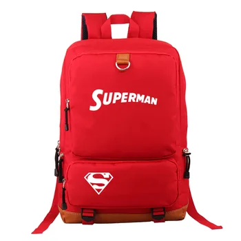

Cartoon Superman Backpack Children School Bag Daily Backpack Teens Boys Girls School Bags Gift Book bag Man Outdoor Backpack