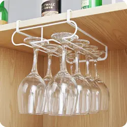 Железный Держатель винного бокала гвоздь-свободно висящий виноградный держатель винного бокала вверх дном высокий стеклянный шкаф с