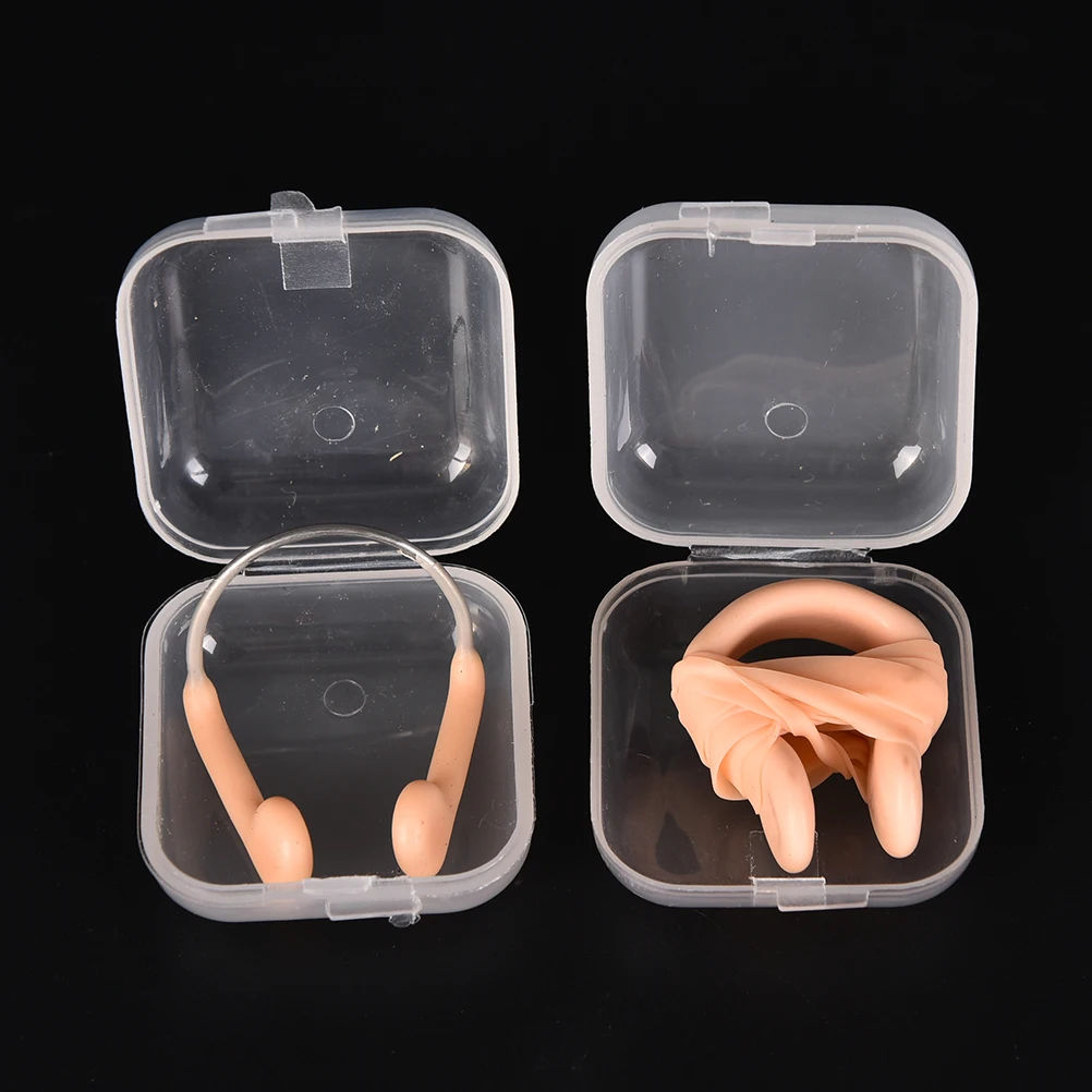 Swimming Durable No-skid Soft Silicone Steel Wire Nose Clip For Swimming Diving Water Sports