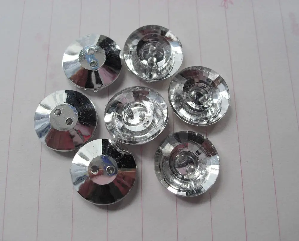 14mm Sewing acryl button for craft diamond garment accessories buttons rhinestone button