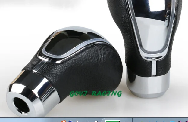 Pomo de engranaje de coche manual universal de cuero led azul para auto estilo transmisión pomo chche palanco cambio Pomo de engranaje de coche manual universal de cuero led azul para auto estilo transmisión pomo chche palanco cambio
