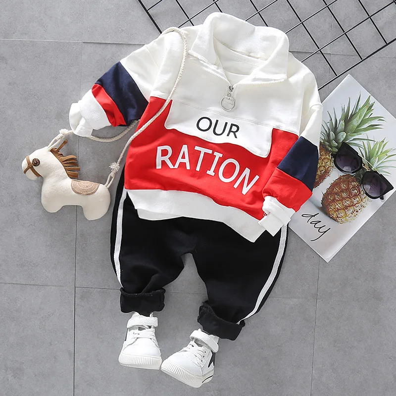 

Fashion Toddler Baby Boy Girls Casual Clothes Set Outfits Spring Autumn Boys Sports Tracksuit Suits For Kid Clothing
