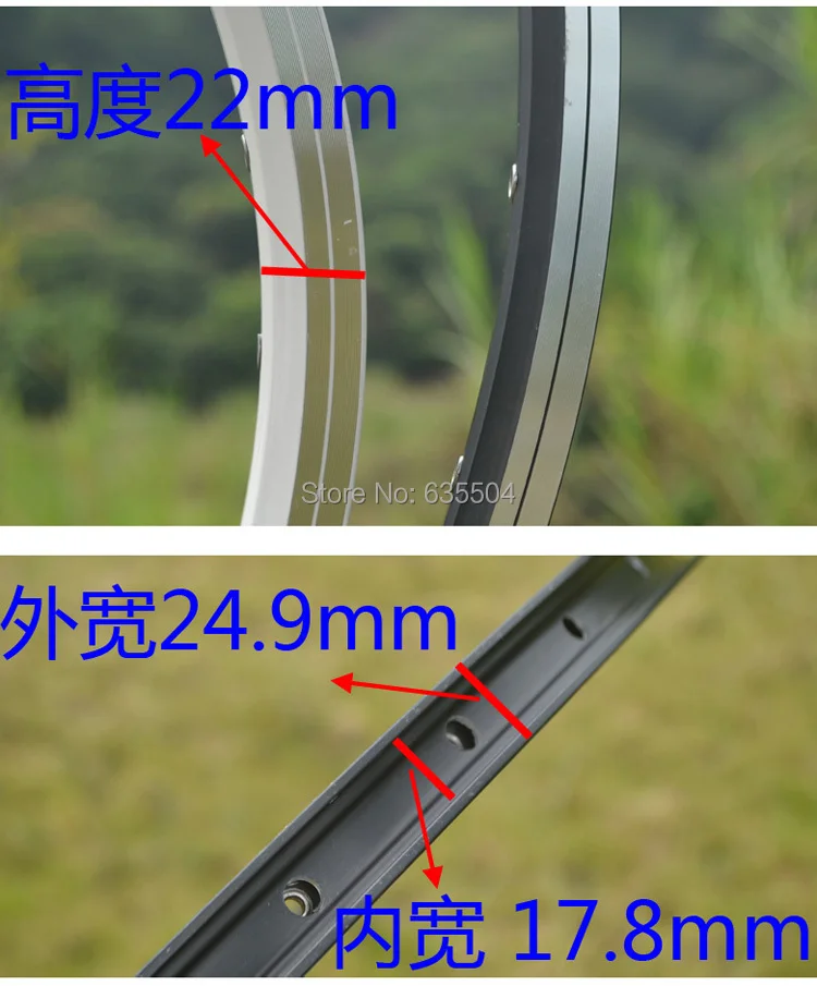 Perfect 406 20 inch 28 Hole 32 Hole V Brake Wheel Double-deck with Rivet Aluminum Alloy Bicycle Wheelset Cycling Bike Wheel 1