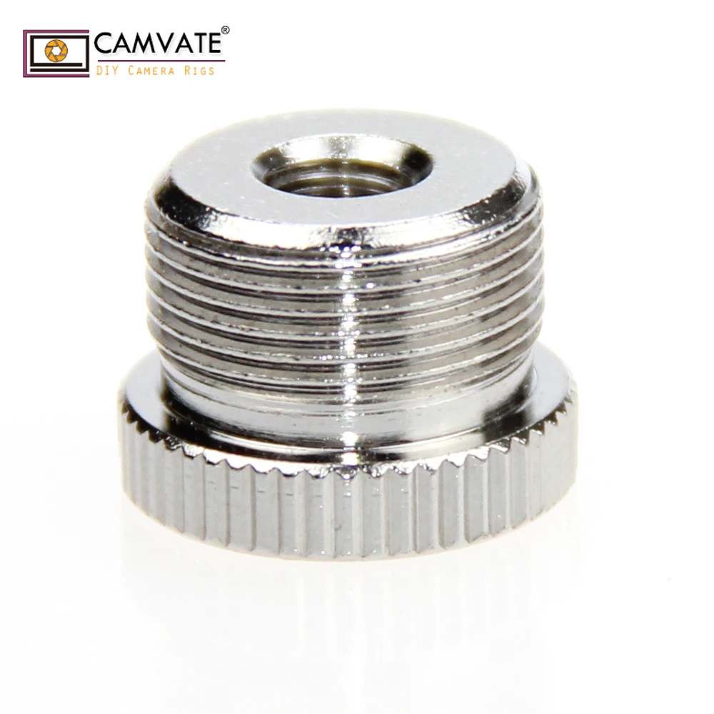 CAMVATE 5/8 дюймовый Мужской до 1/4 дюйма микрофонный винт адаптер с наружной резьбой