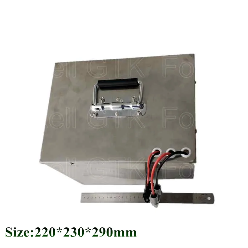 Electric bicycle 24V 100AH Lithium ion Battery 25.9V Li-ion Tricycle Waterproof Box + 10A charger steel case (4)