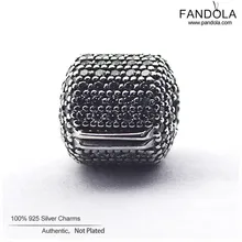 Аутентичные 925 безукоризненные Серебрянные Серьги банка с зажимами фиксаторы уход за кожей лица маска шарма бусины для изготовления ювелирных изделий Подходит европейский браслет с шармами Berloque(брелоков