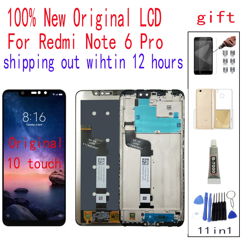 Original xiaomi Redmi Note 6 pro LCD Touch Screen