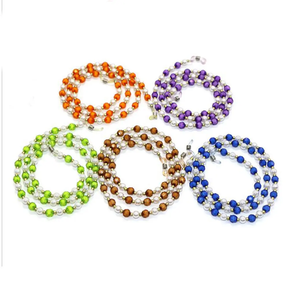 

1Pc Acrylic Sun Glasses Beaded Neck Lanyard Cord For Spectacles Sunglasses Chain Strap Cable eyeglass rope chains for glasses