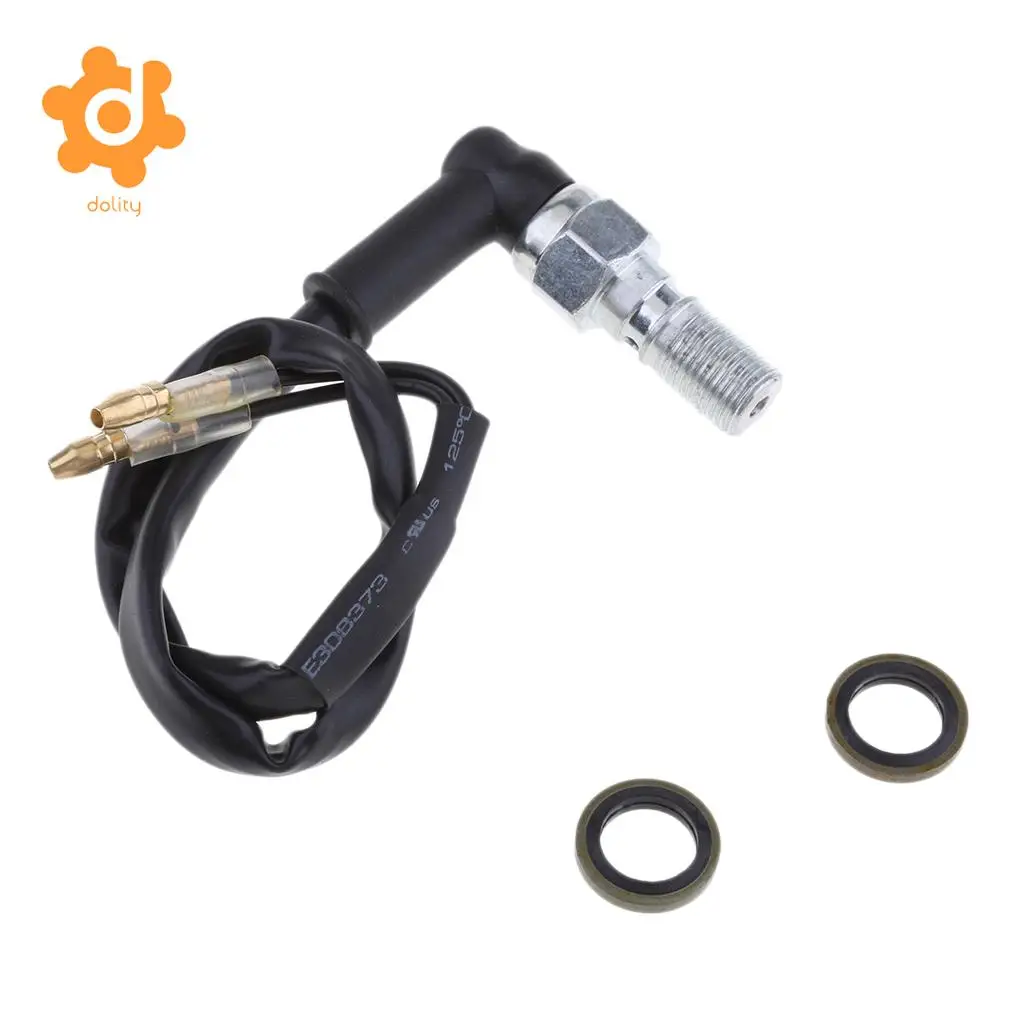 Universal 10mm x 1.0 Pitch Hydraulic Brake Light Switch Banjo Bolt for Street & Off-Road Motorcycle #B
