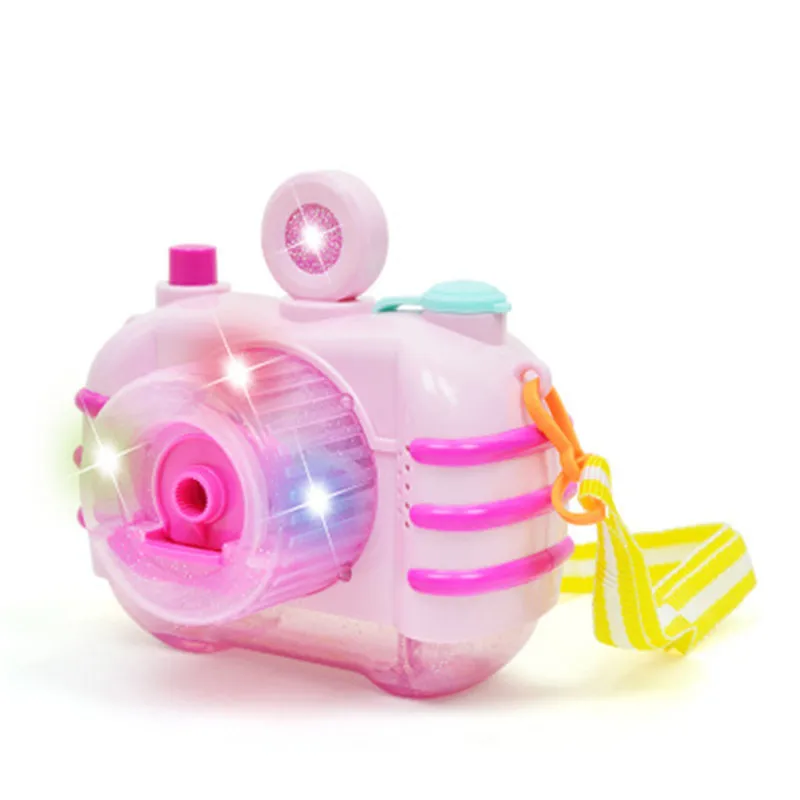 Bubble Camera Toys with Bottle Blowing Bubbles with Light Music