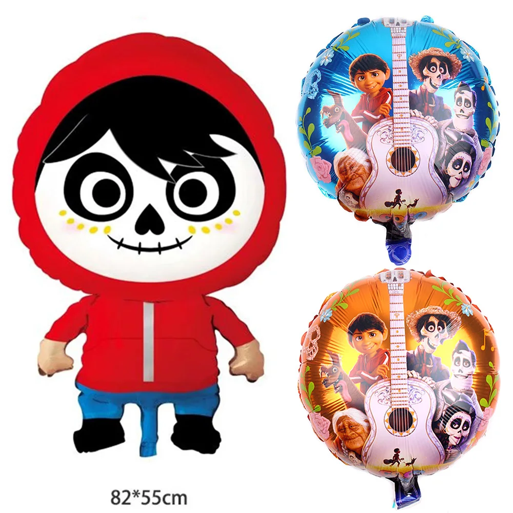

1pc Cartoon COCO Aluminum Balloons Kids Happy Birthday Party Decoration Miguel Boys Party Supplies Favors Party Gift
