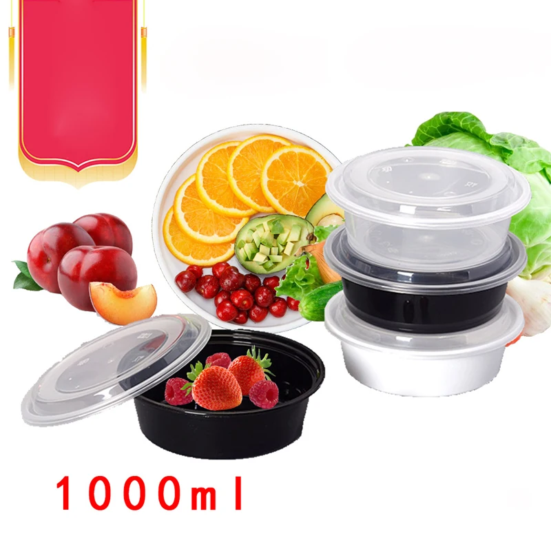 

300pcs/lot 100ML Disposable Meal Prep Food Containers with Lids Microwavable Snack Box Takeout Box Plastic Lunch Box Storage Box