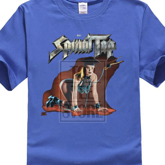 Школьная футболка Spinal Tap, фильм S до 4xl, мужские Уникальные хлопковые футболки с короткими рукавами и круглым вырезом, Kawaii - Цвет: Синий