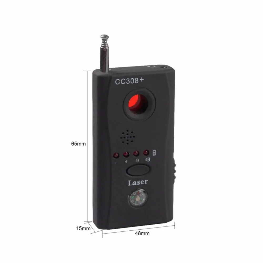 LESHP Анти-шпион Ошибка Обнаружения CC308+ полный спектр Беспроводной Камера gps Радиочастотный детектор GSM искатель устройств вилка европейского и американского встроенный Батарея