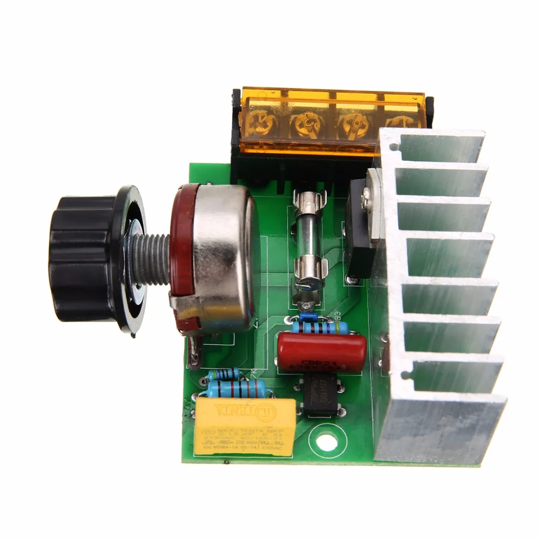 High Quality SCR Voltage Regulator 4000W AC 220V Adjustable Regulator Motor Speed Control Dimmer for Lamp Electric Furnace