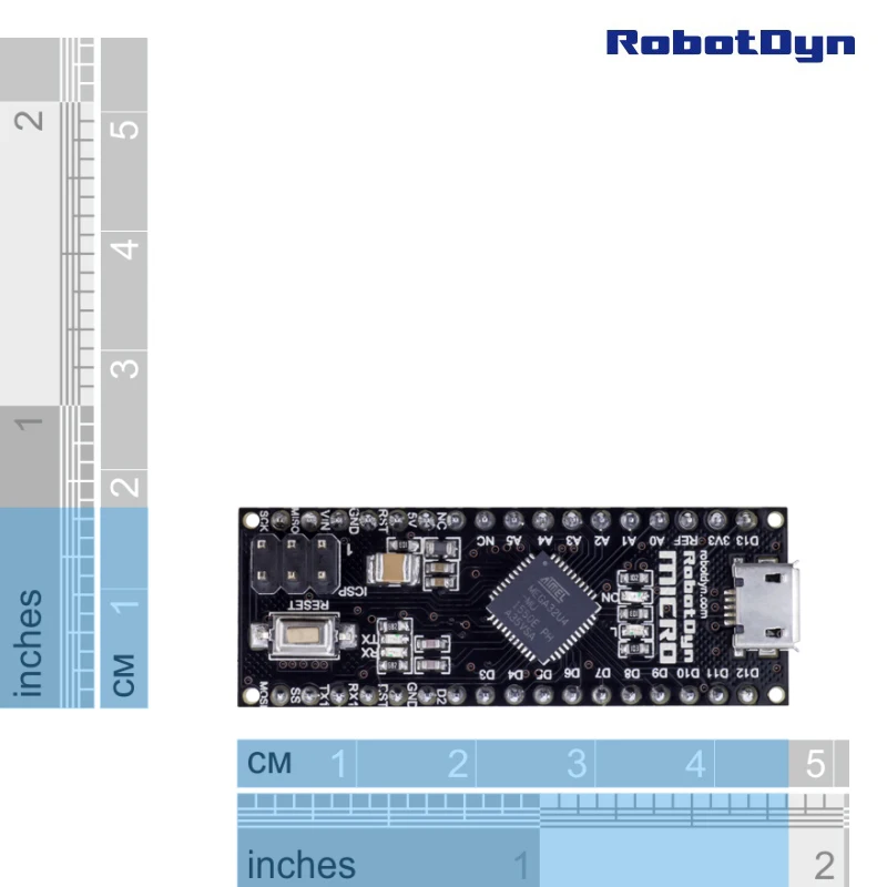 Микро ATmega32U4(5 В, 16 МГц). Контактов спаянная плата. Совместим с Arduino Micro и Leonardo