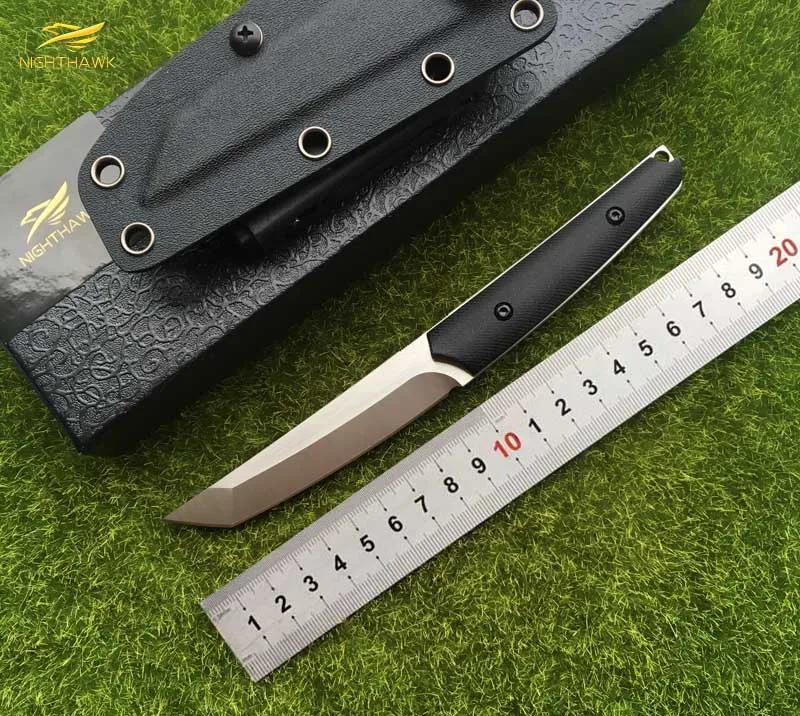NIGHTHAWK Slay VG 10 blade G10 handle fixed blade tactical hunting