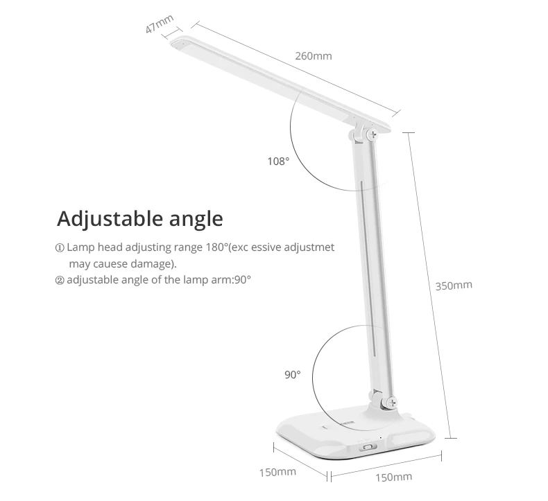 USB светодиодный Настольный светильник с сенсорным выключателем, настольная лампа с регулируемым зажимом, прикроватный ночной Светильник для чтения книг, светодиодный светильник с регулируемой яркостью для учебы