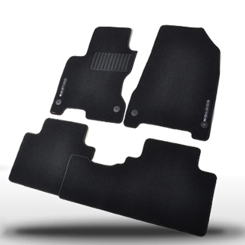 Savanini Premium Fabric Nylon Washable Car Floor Mats Carpet For