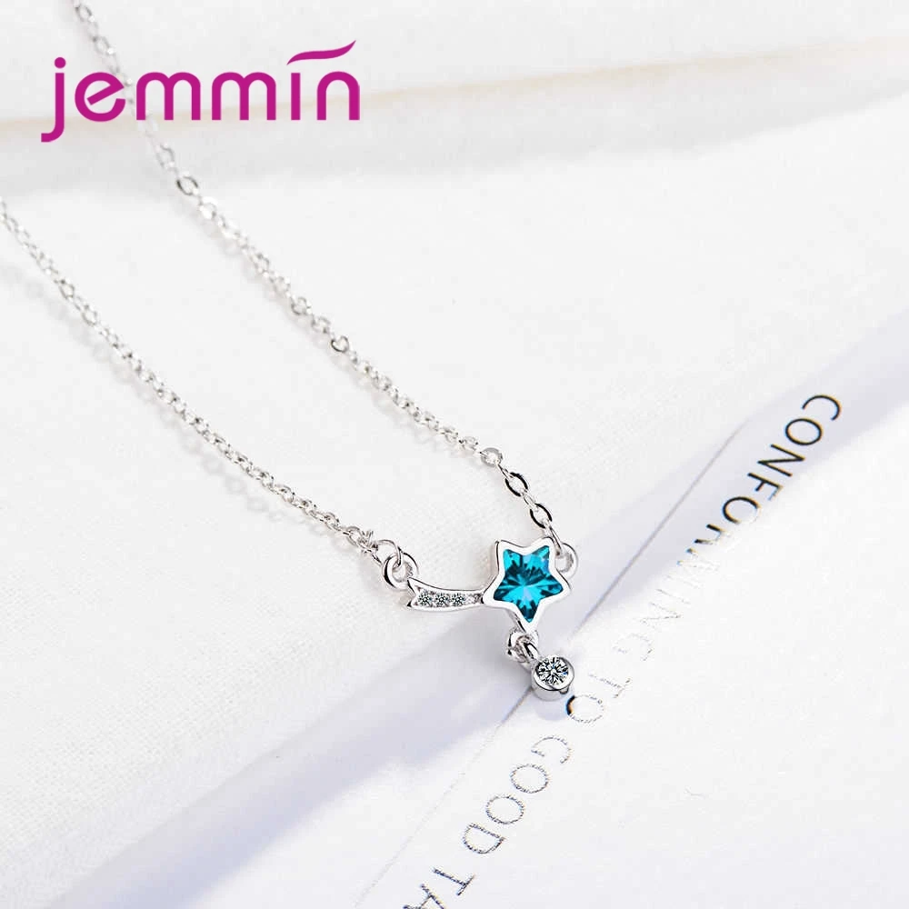 JEMMIN Genuine Brand Design Fashion Star Pendant Austrian crystal 925 Sterling Silver New Trendy Women Wedding Jewelry - Image 5