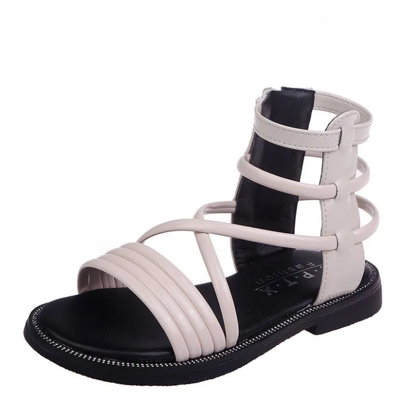 Children Shoes Rome Microfiber Flat Buckle Beach Shoes Gladiator Girls Sandals Kids Summer Cutout Shoes For Girls Casual Sandals Children Shoes Rome Microfiber Flat Buckle Beach Shoes Gladiator Girls Sandals Kids Summer Cutout Shoes For Girls Casual Sandals