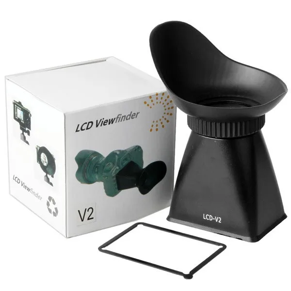 

Wolasale 2.8X3" 3:2 LCD Viewfinder Magnifier Eyecup V2 for canon 550D 5D MARK III nikon D90 and 2.8X LCD viewfinder V2