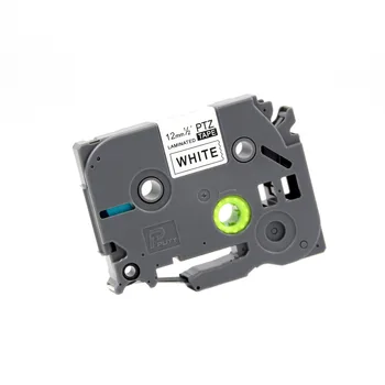 

12mm Black on white brother tz tze label tape tze-231 tze 231 tz231 for p-touch label printer