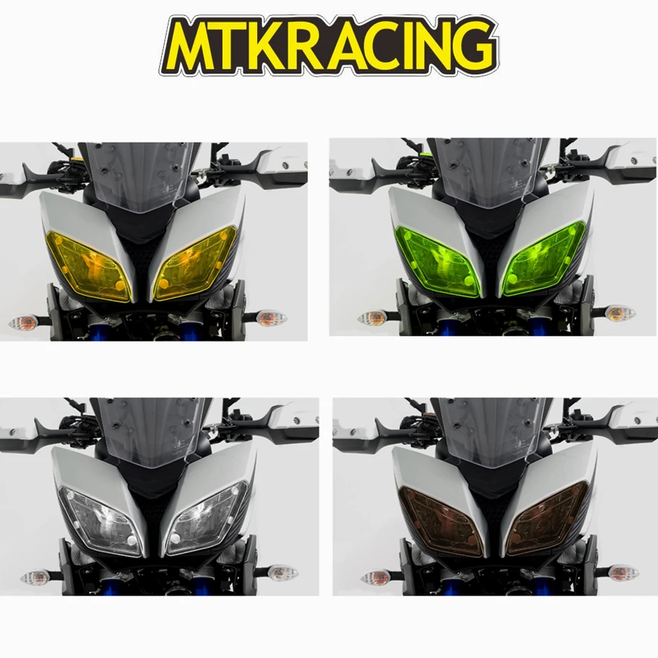 

MTKRACING FOR YAMAHA MT 09 MT09 MT-09 TRACER 2016 2017 2018 motorcycle Headlight Protector Cover Shield Screen Lens