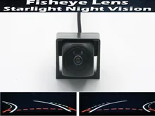 Fisheye 1080P Trajectory Tracks Car Rear view Camera for Ssangyong New Actyon / Korando 2014 Waterproof Car Reverse Camera