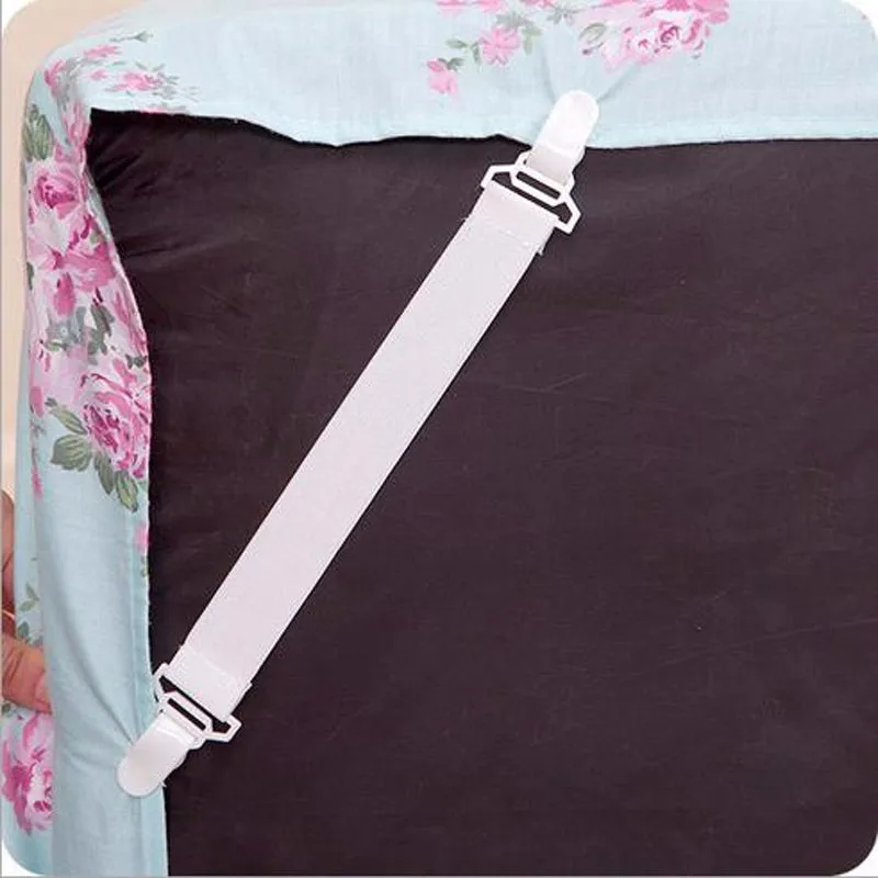 4pcs Bed Sheet Mattress Cover Blankets Grippers Clip Holder Elastic Adjustable Bed Sheet Cord Hook Loop Straps Strap Suspender Gripper Fasteners Elastic (7)