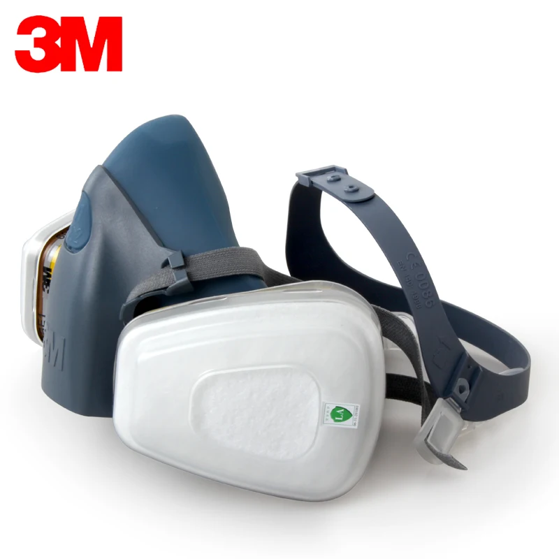 3 м 7501+ 6057 полуреспиратор для лица, Маска многоразового использования, респиратор, маска от пыли/органических газов/хлора, 7 предметов в 1 наборе LY01