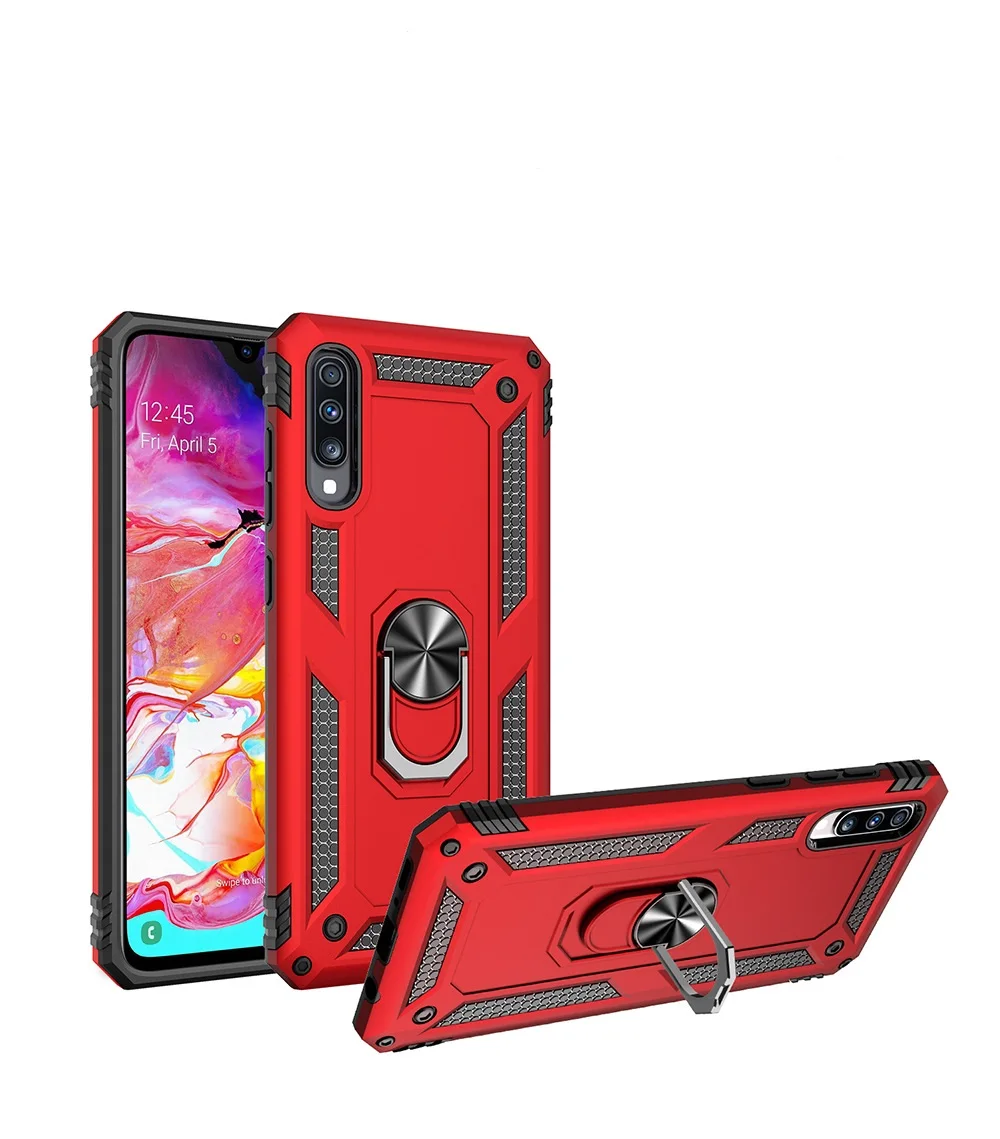 Роскошный ударопрочный защитный чехол для телефона Samsung Galaxy A70 A50 A30 автомобильный
