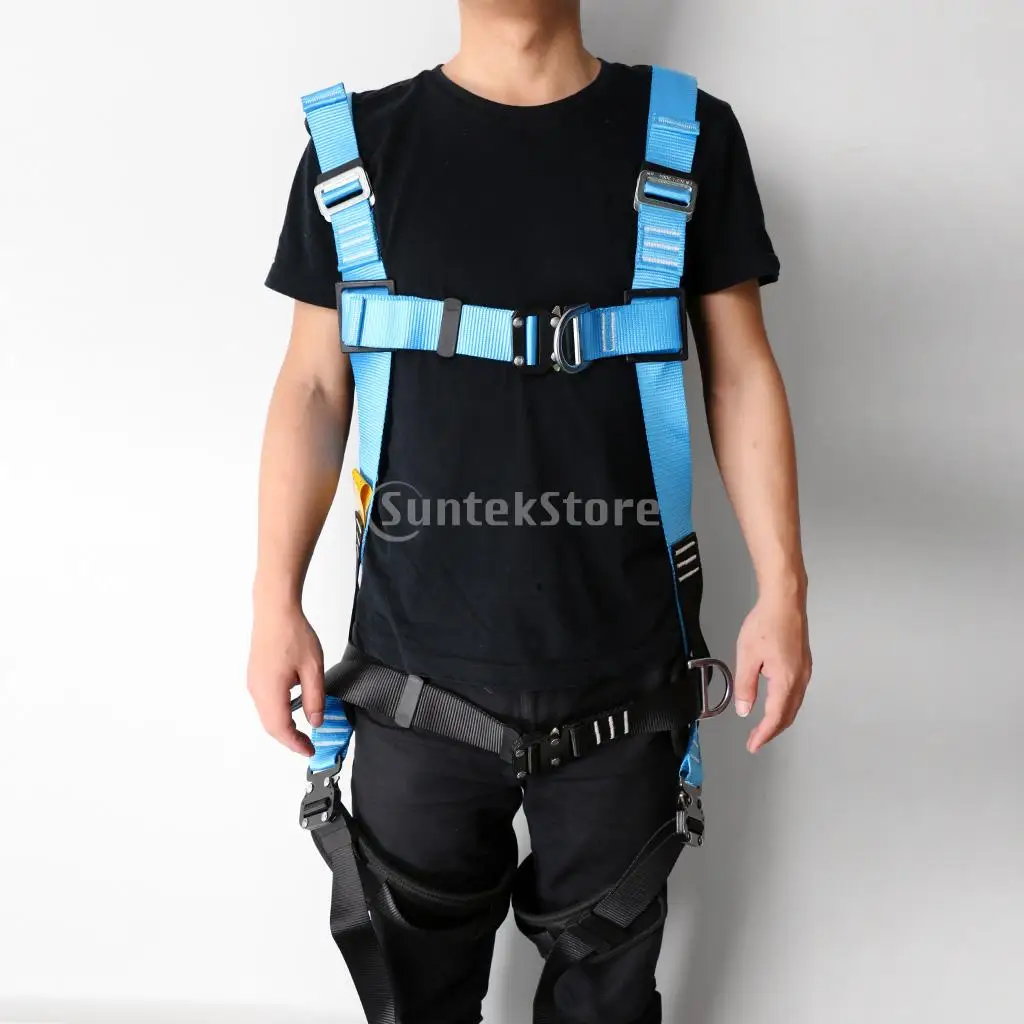 

Professional Full Body Safety Fall Arrest Harness Sitting Seat Bust Belt Rock Climbing Caving Rescue Rigging Gear Equipment