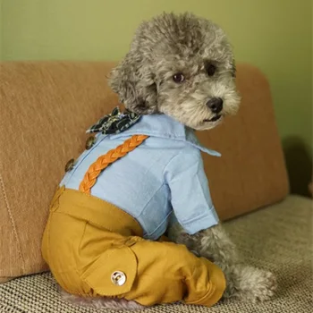 

Gentleman Dogs Jumpsuit Clothes For Dog Coat Overalls Puppy Outfit Clothing Sweet Pet Jumpsuit Chihuahua Clothes Apparel 11ay40Q