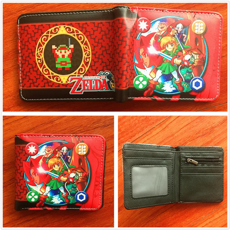 

The Legend of Zelda Windwalker Wallet With Card Holder Wallet short PU Purse W707