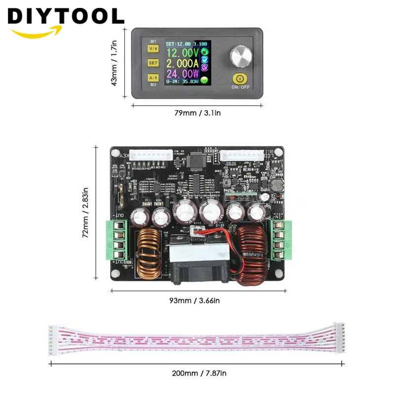 controle digital fonte de alimentacao lcd voltimetro 50v 5a 02