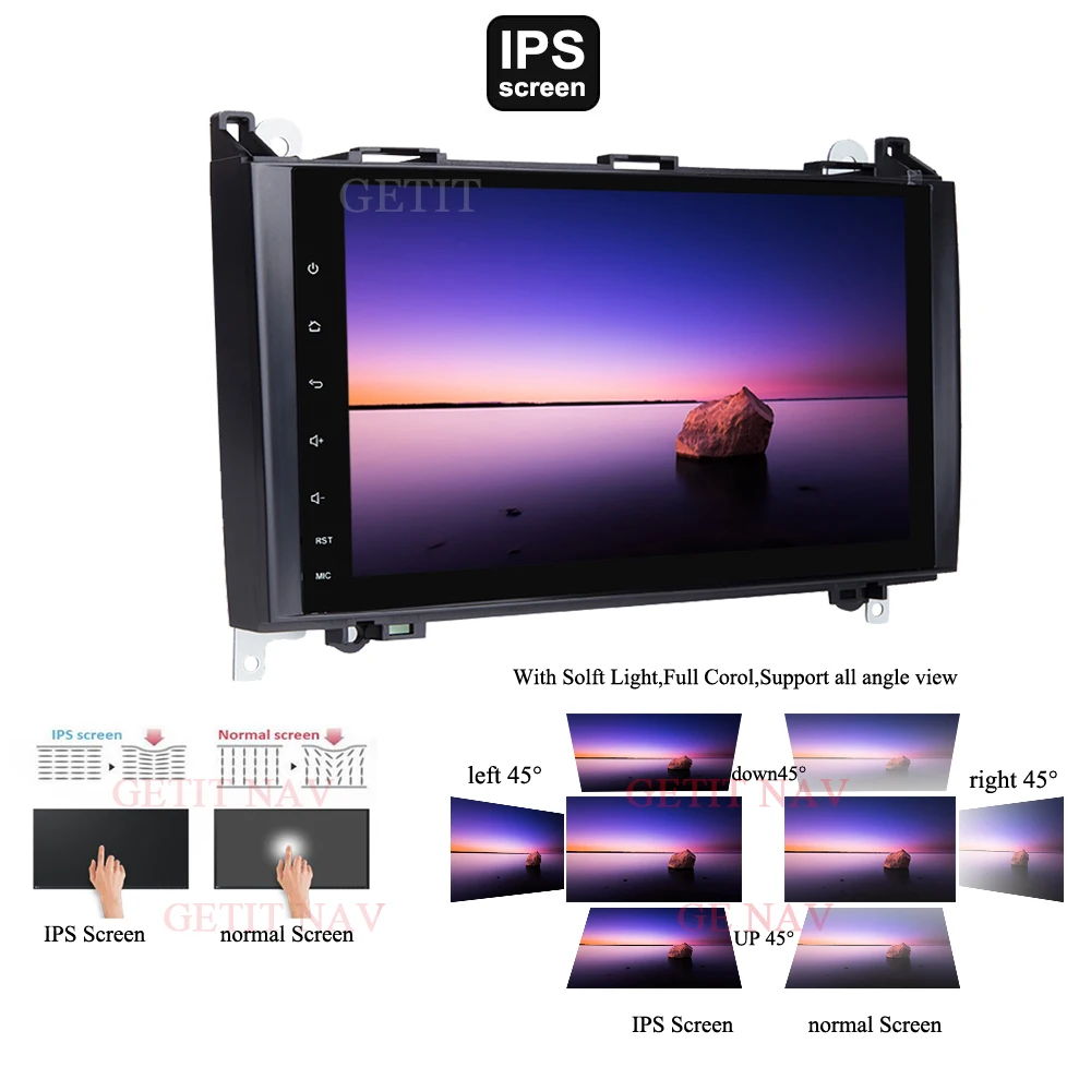Top Android 9.0 Mercedes Benz B200 A B Class W169 W245 Viano Vito W639 Sprint Car Radio no DVD Player GPS Head unit Bluetooth Wifi 3